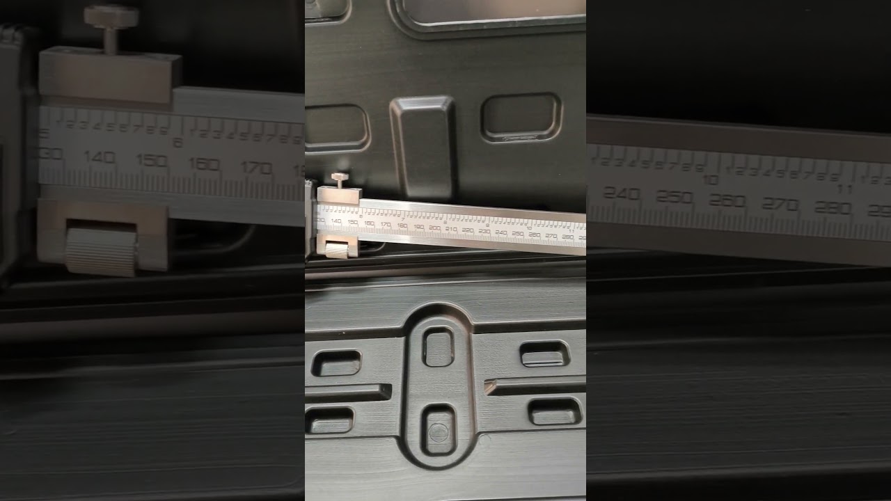 Internal groove digital caliper ideal for measuring inside narrow grooves. 