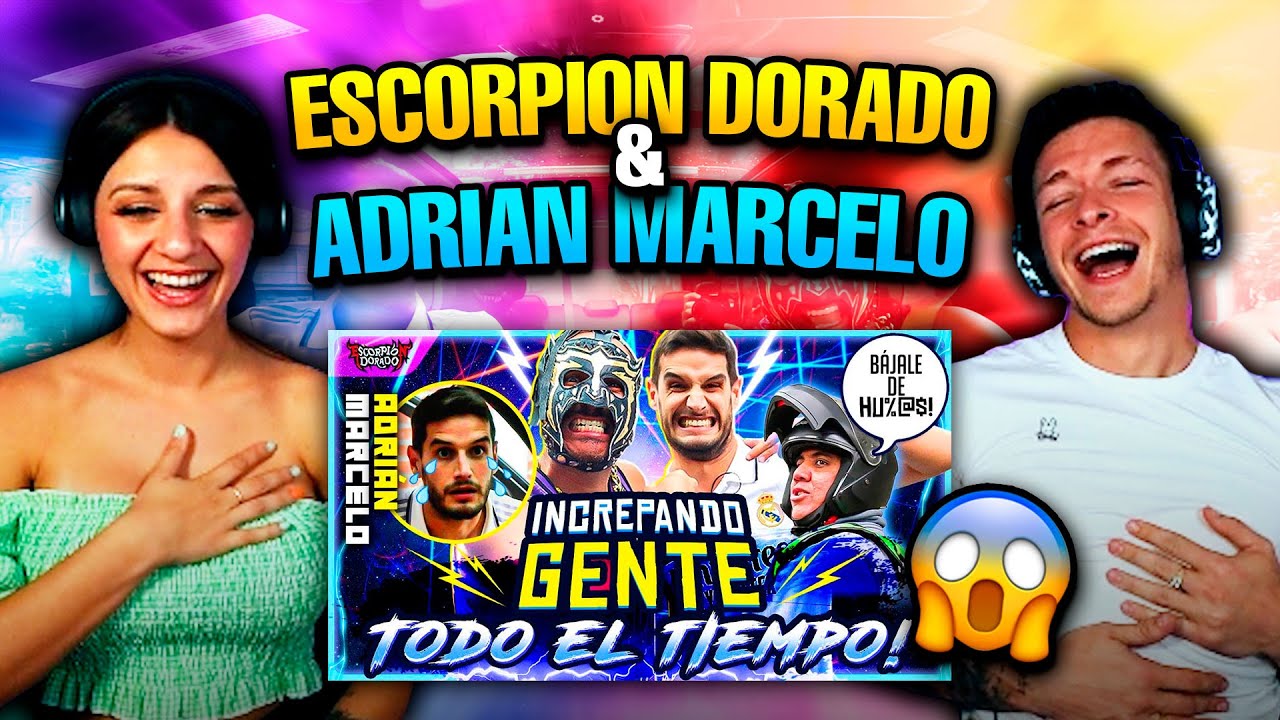 🇪🇸 ESPAÑOLES REACCIONAN a ESCORPION AL VOLANTE con ADRIAN MARCELO 🇲🇽 *morimos de risa*