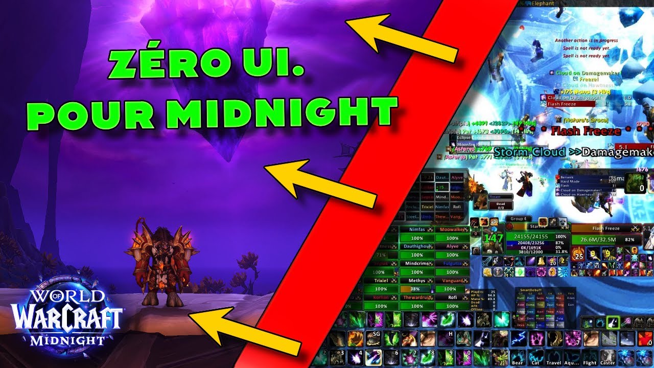 AVOIR UNE INTERFACE IMMERSIVE POUR MIDNIGHT - présentation de mes addons et de mon interface