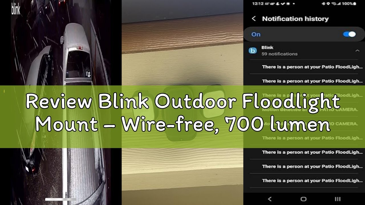 Review Blink Outdoor Floodlight Mount – Wire-free, 700 lumens, two-year battery life, set up in minu