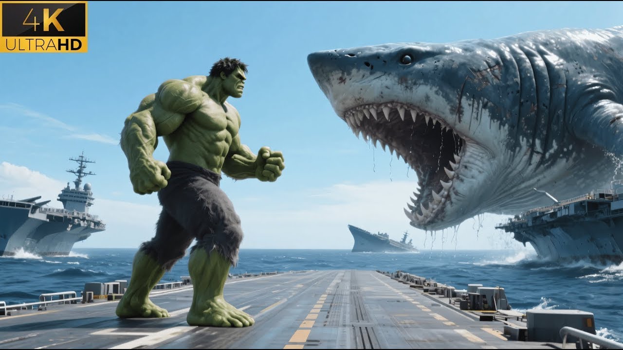 HULK vs MEGALODON: The Ocean Battle That Shattered the Aircraft Carrier | Hulk 3D Animation