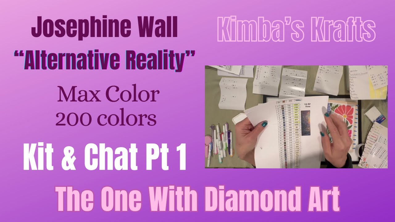 Diamond Painting Kit and Chat Part One - TOWTDA - Josephine Wall’s “Alternative Reality” 200 colors!