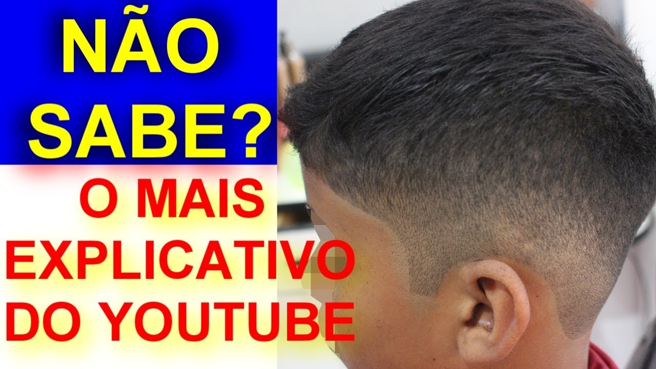 PASSO A PASSO DO CORTE DEGRADE/DISFARÇADO/FADE/O MAIS EXPLICATIVO CORTE DE CABELO MASCULINO