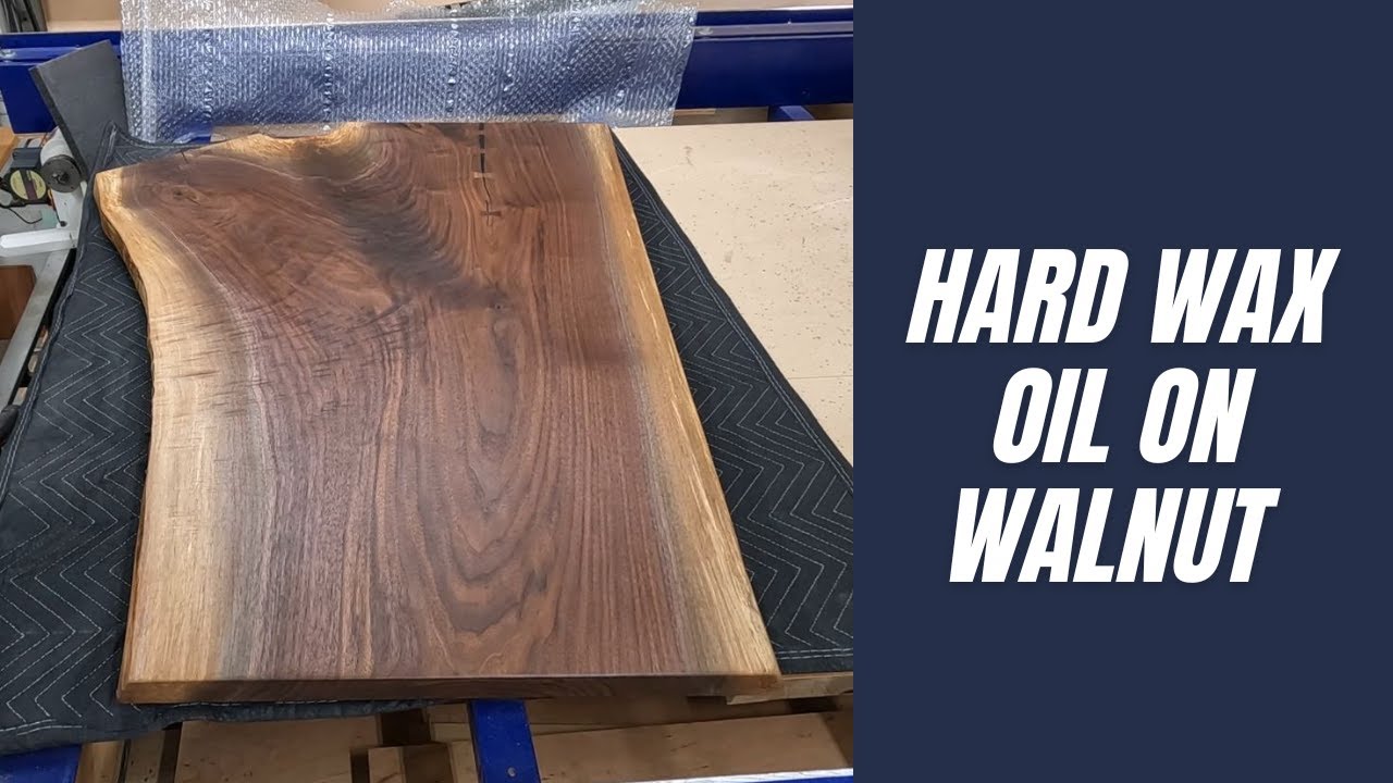 Hard wax finish on Walnut table top.