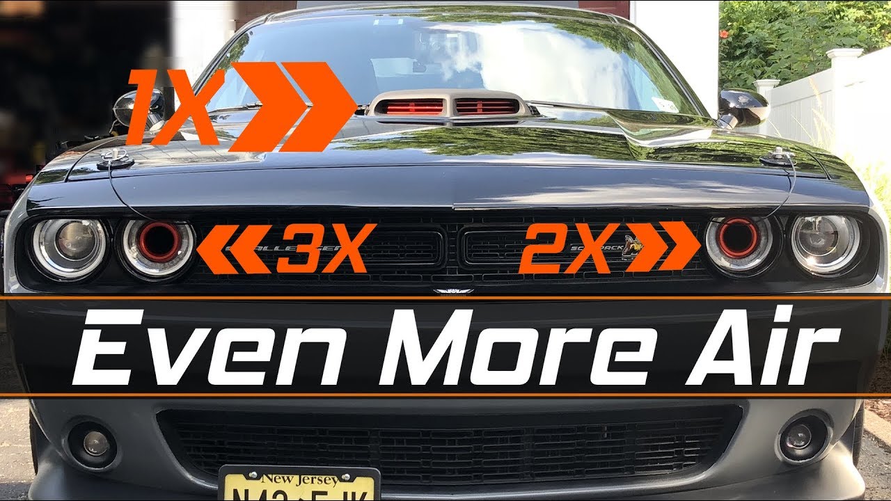 Challenger Passenger headlight Intake - Ram Air x3 with Spectre 3