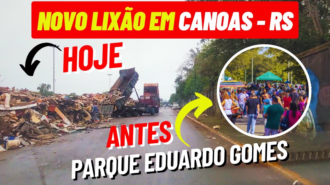 🟠 INACREDIT&Aacute;VEL: MONTANHAS SE ENTULHOS SENDO LARGADOS EM PARQUE P&Uacute;BLICO EM CANOAS - RS