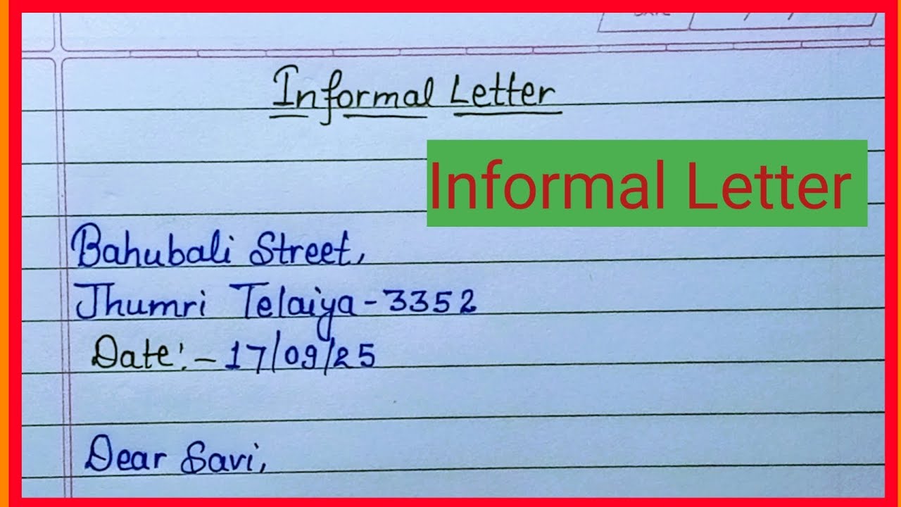 Informal letter 💌✉️ in english //write a letter to friend inviting him for a get together//letter 