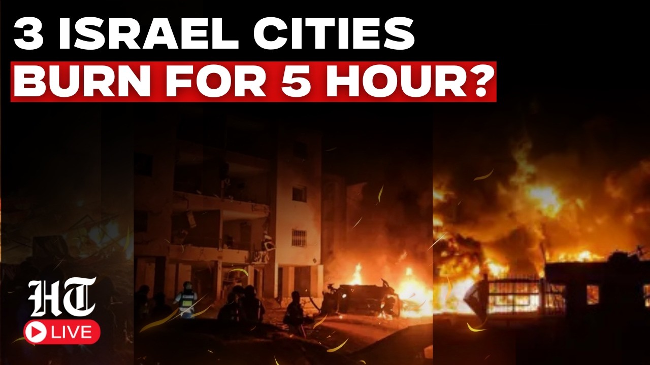 Iran Israel War Live | 3 Israeli Cities Burn For 5 Hrs In Joint Iran-Hezbollah Hit | Tehran