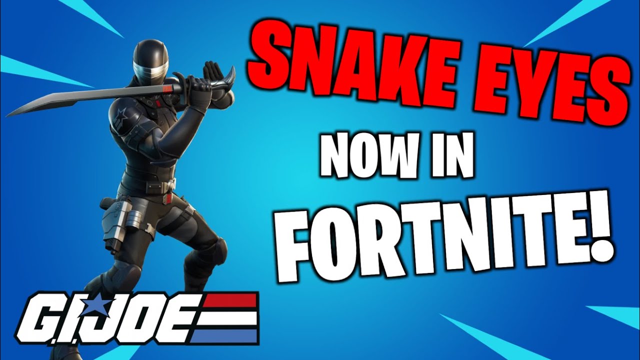 SNAKE EYES skin is Over Powered in Fortnite! First game Victory Royale!