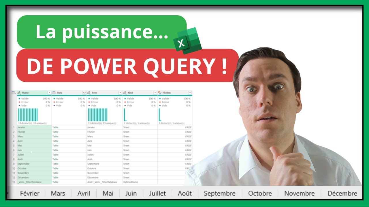 Power Query 01 : bases d'un outil surpuissant et exemple