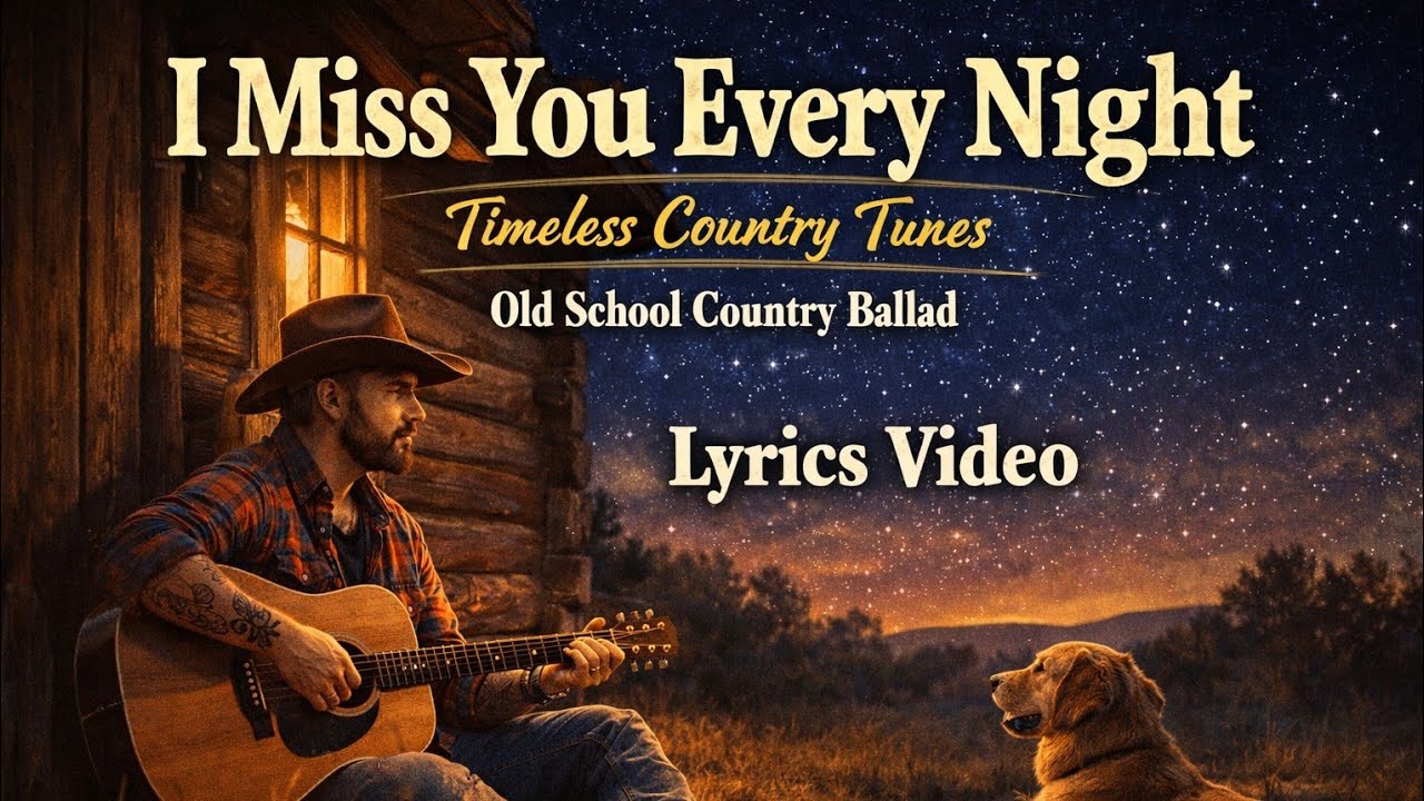 I Miss You Every Night - Timeless Country Tunes | Old School Country Ballad | Lyrics video 