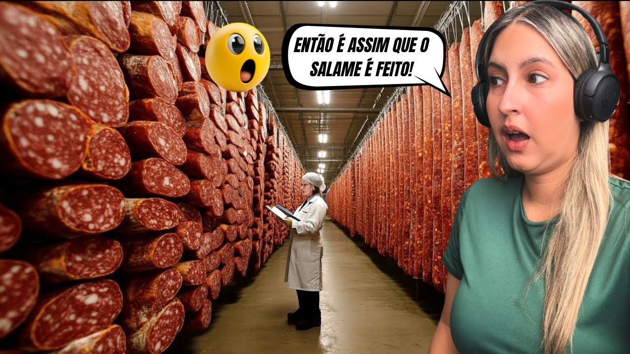COMO O SALAME É FEITO - React Tudo Pra Tudo