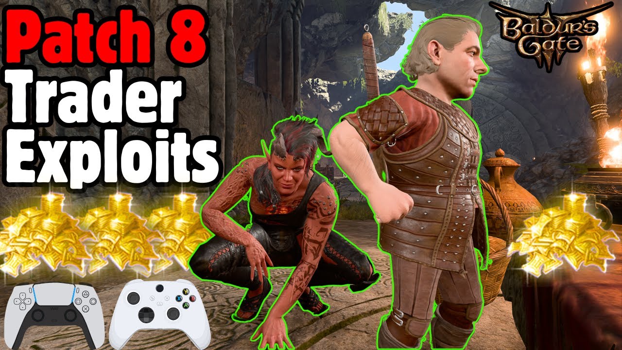 EASIEST Trader Gold Exploits in Baldur's Gate 3 PATCH 8 (Console & PC)