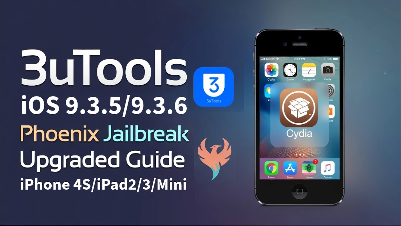 [NEW]How to Jailbreak iOS 9.3.5/9.3.6 3uTools | Install Phoenix Jailbreak | iPhone 4S/iPad2/3/Mini