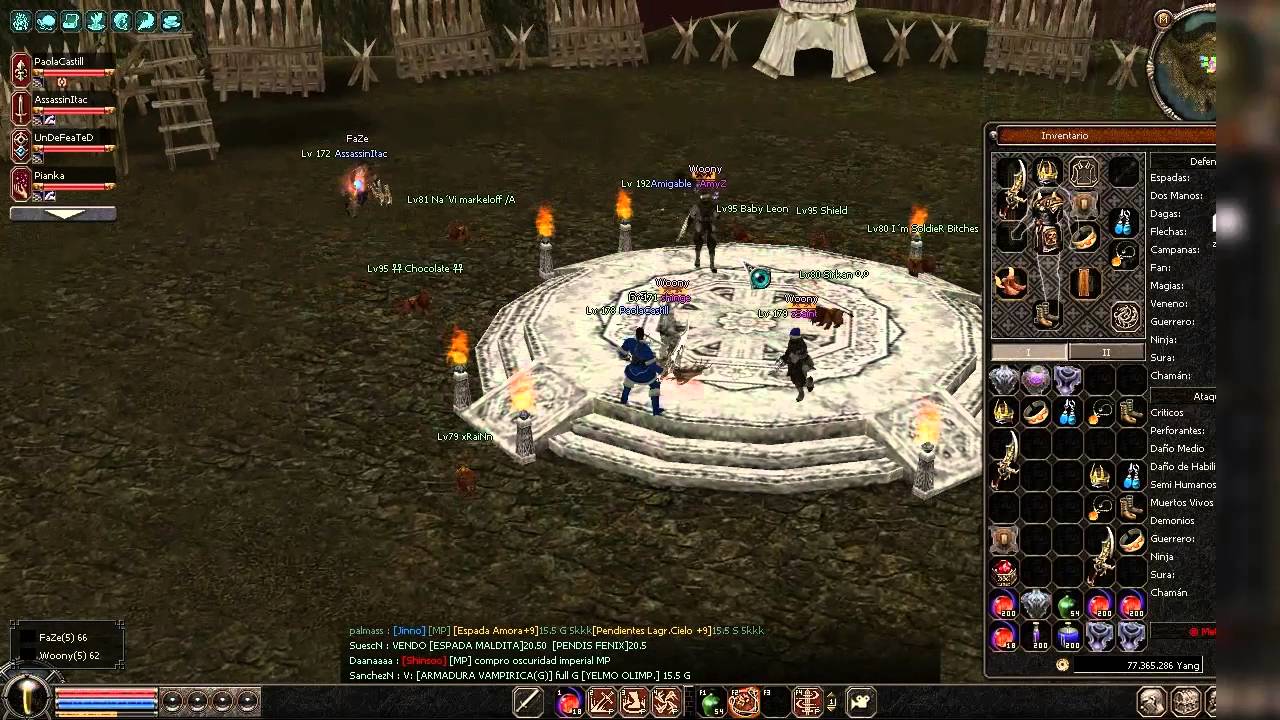 Evento Dream Team Metin2Guabina (4Vs4 Lv170-199) Final - FaZe vs Woony 3/4/2016 4