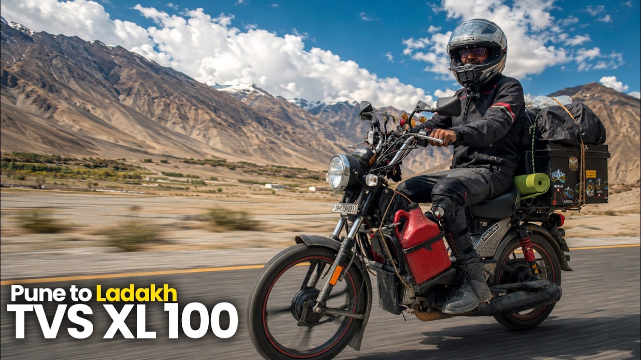 Finally Reached Leh City on TVS XL 100 | Dream Come True