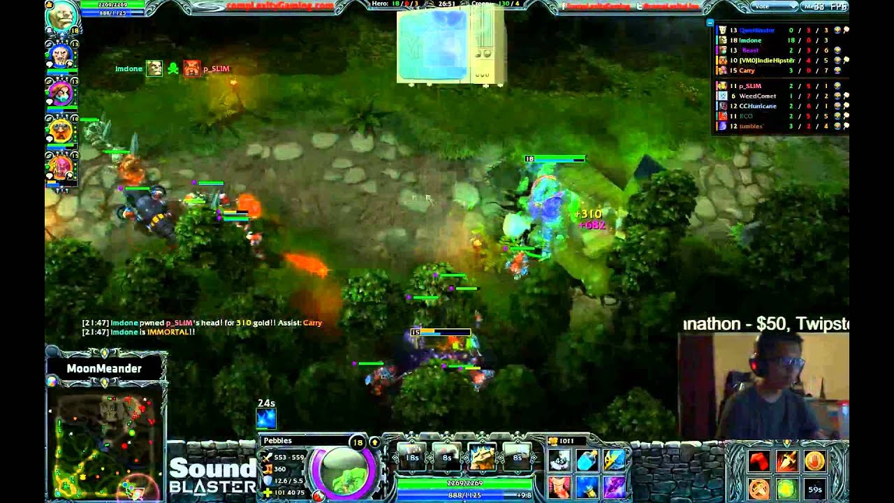 HoN | SLAMDUNKMEANDER (Benzington & Pebbles SotM Gameplay)