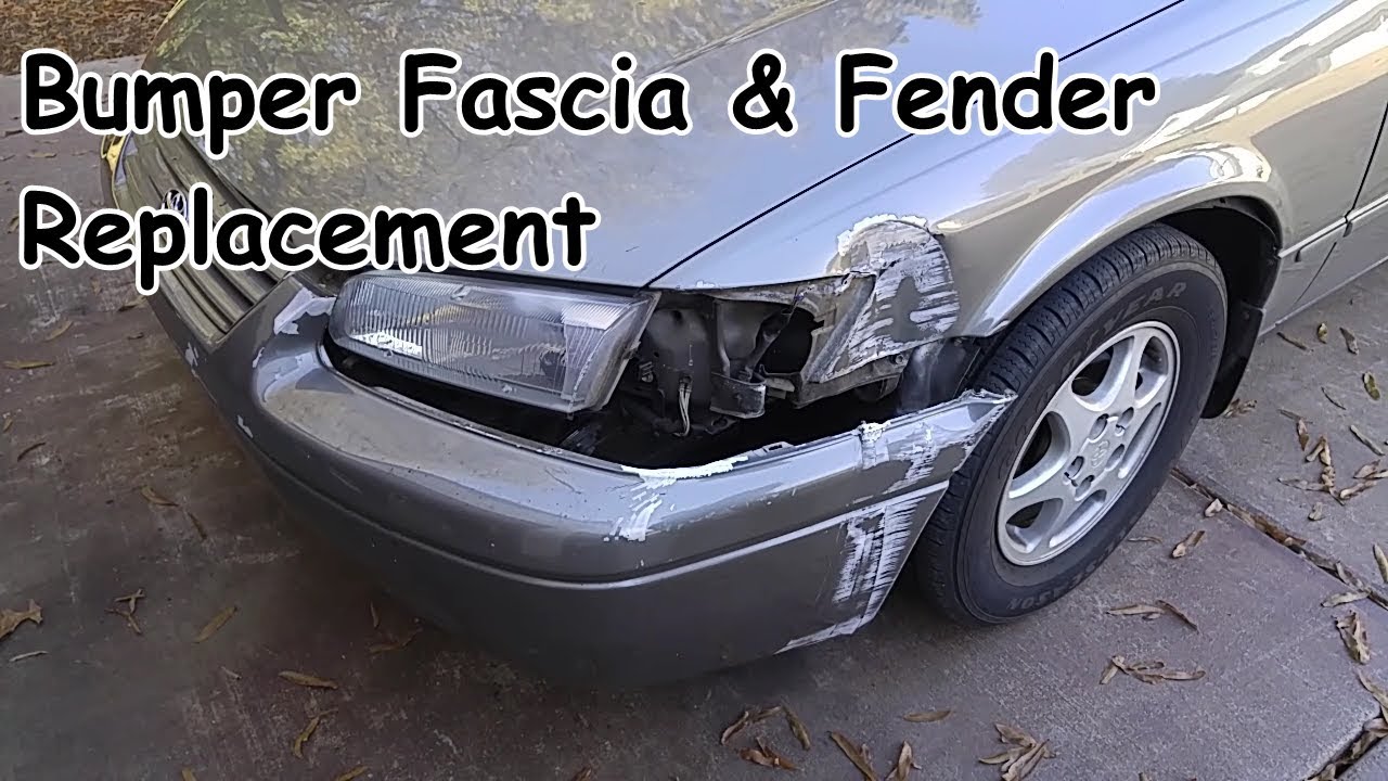 Bumper Fascia and Fender Replacement - Early Model Toyota Camry