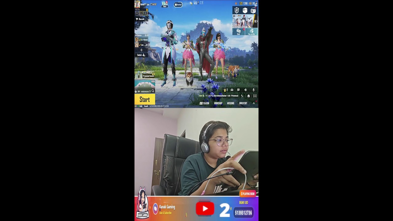 BGMI Room 1v1 TDM Challenge😤 | Kanak Gaming OP Girl Power🔥|  Live