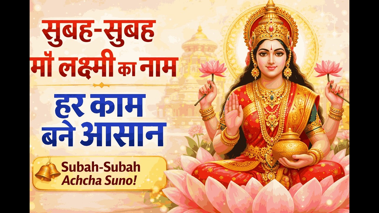 सुबह-सुबह माँ लक्ष्मी का नाम | हर काम बने आसान | Subah-Subah Achcha Suno | यादगार लक्ष्मी माता भजन