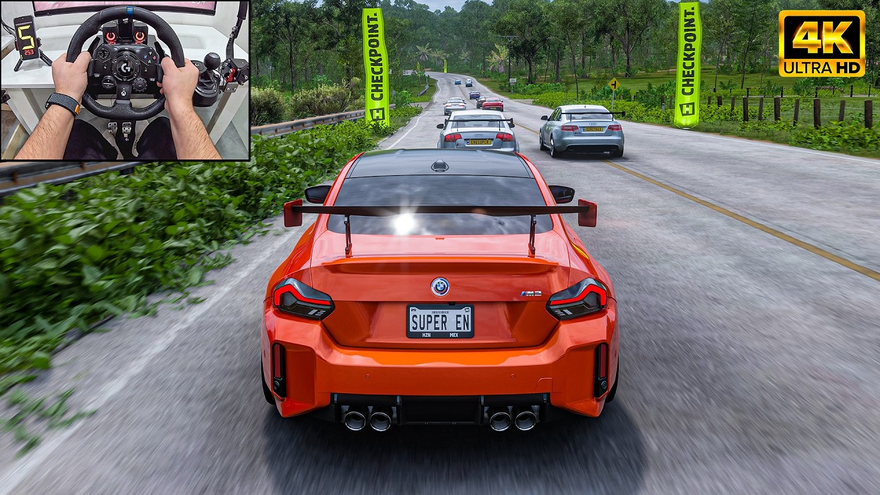 BMW M2 G87 VS Supercars - Forza Horizon 5 | Logitech G923 Steering Wheel