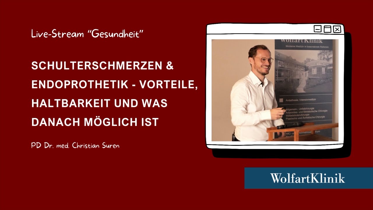 Schulterschmerzen & Endoprothetik: Vorteile, Haltbarkeit, Was danach möglich ist | Vortrag Dr. Suren