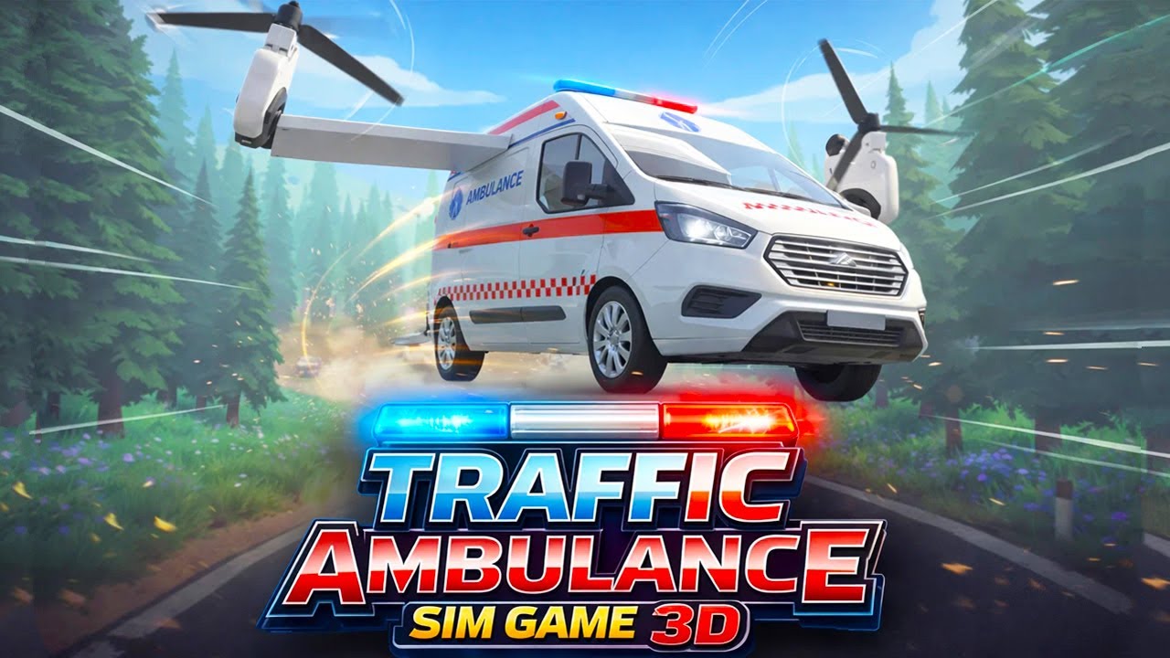 Traffic Ambulance Sim Game 3D Gameplay