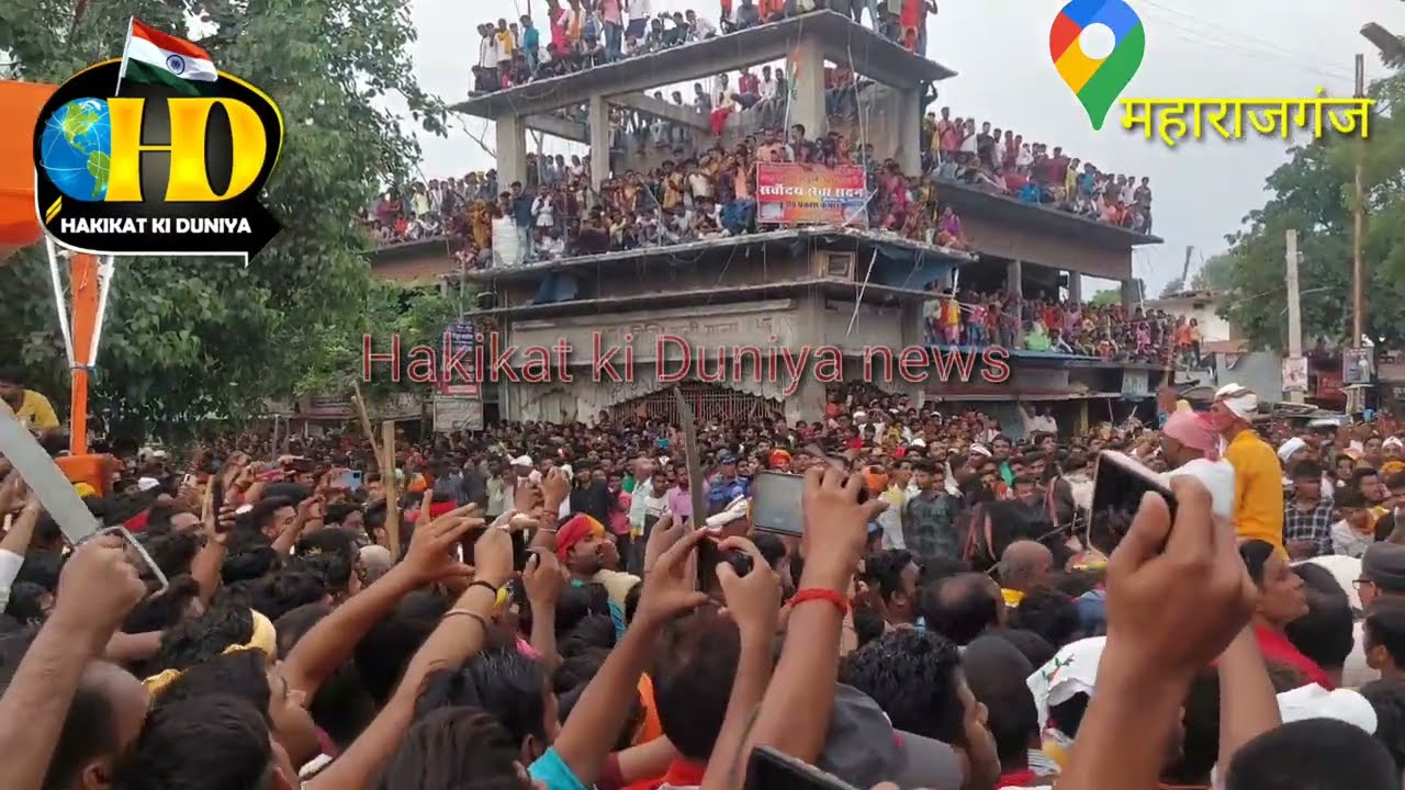 इतना बड़ा महावीरी आखाडा आप नहीं देखे होंगे | मौनिया बाबा मेला महाराजगंज #bihar #maharajganj #siwan