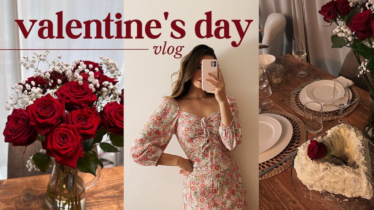 Valentine's Day Vlog 🌹 White Company Haul & Cosy Dinner Prep