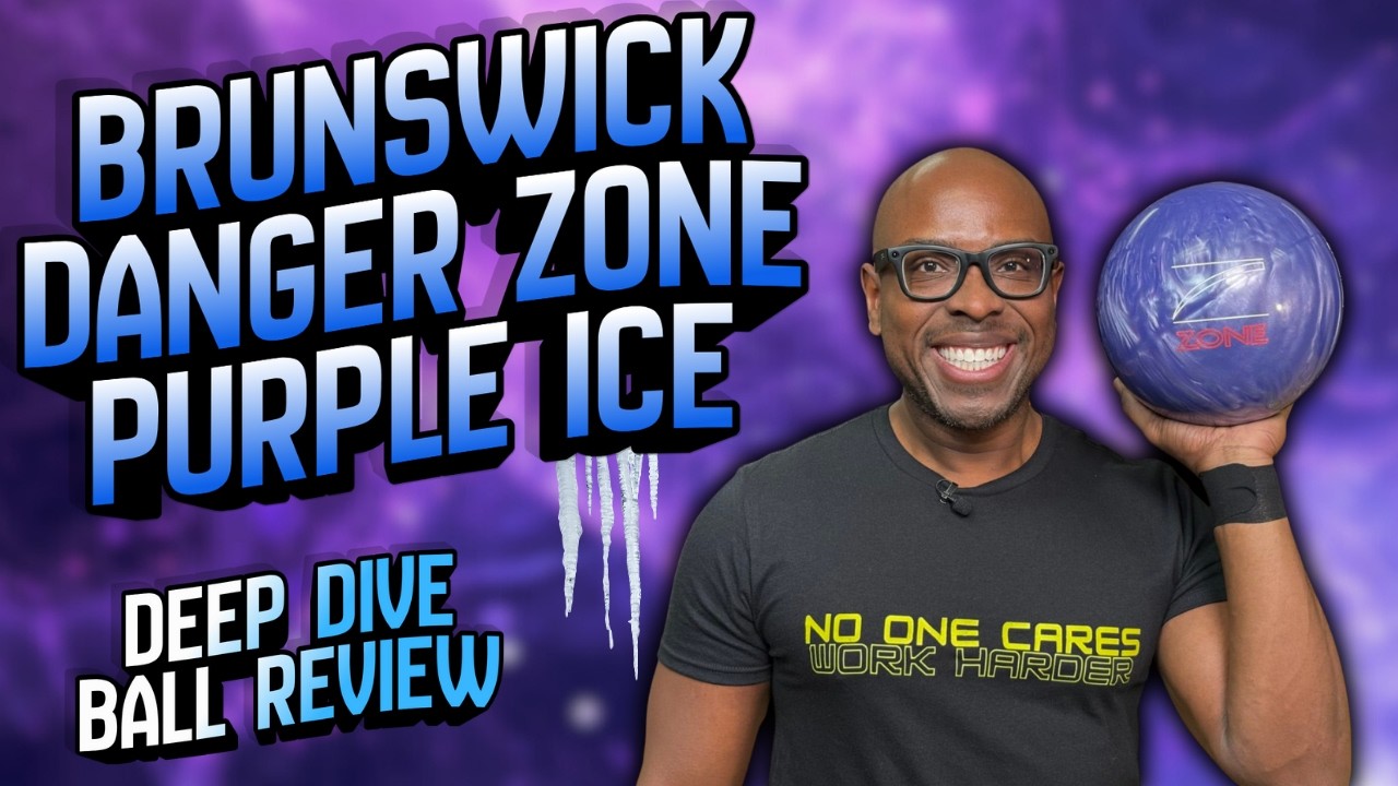 Этот мяч очень длинный и гладкий | Brunswick Danger Zone Purple Ice | Обзор мяча Deep Dive