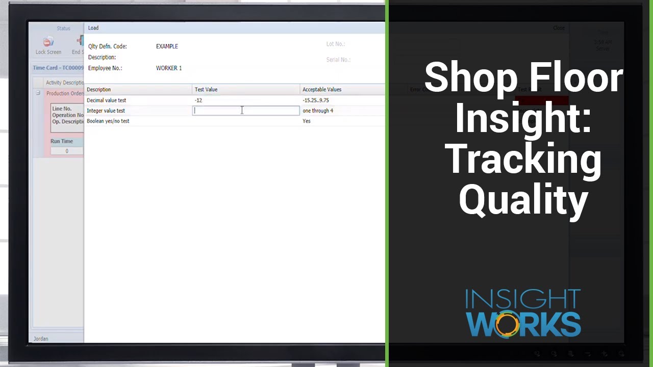 Shop Floor Insight - Tracking Quality