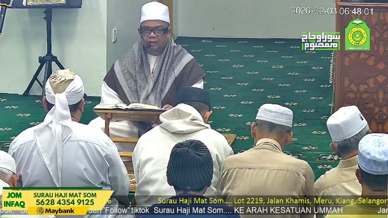Tazkirah Subuh oleh Prof Madya Dr Sedek Ariffin - 3 Februari 2026