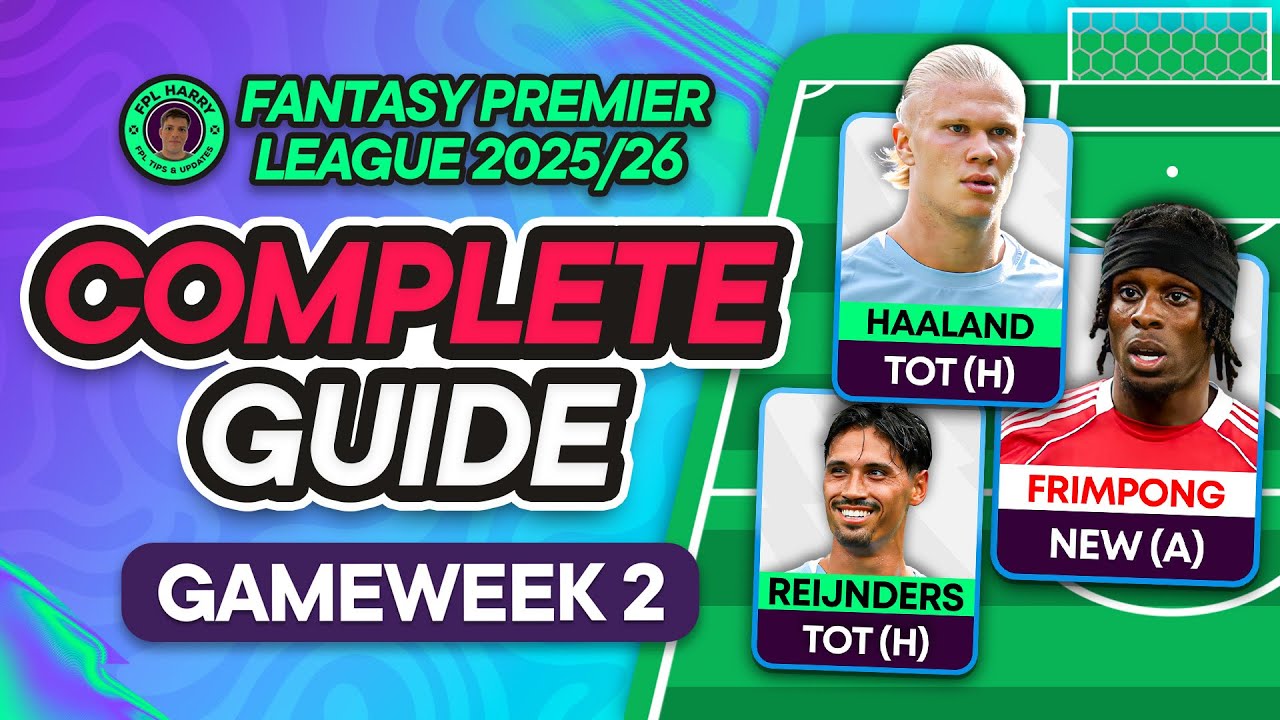 FPL GW2 COMPLETE GUIDE ⁉️ Be Boring and Roll...! 🙄 | Fantasy Premier League Tips 2025/26
