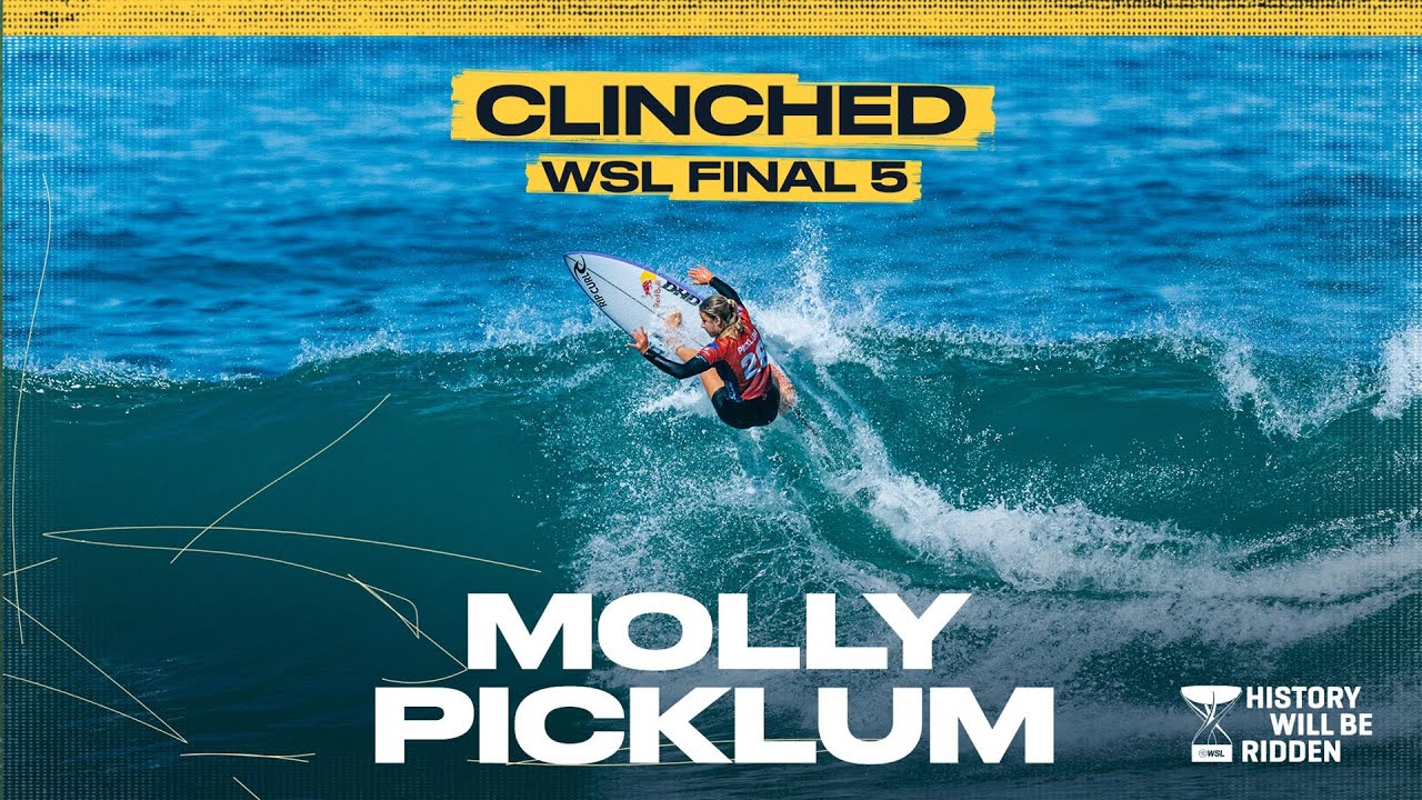 World No. 1 Molly Picklum has officially clinched the WSL Final 5 in Fiji