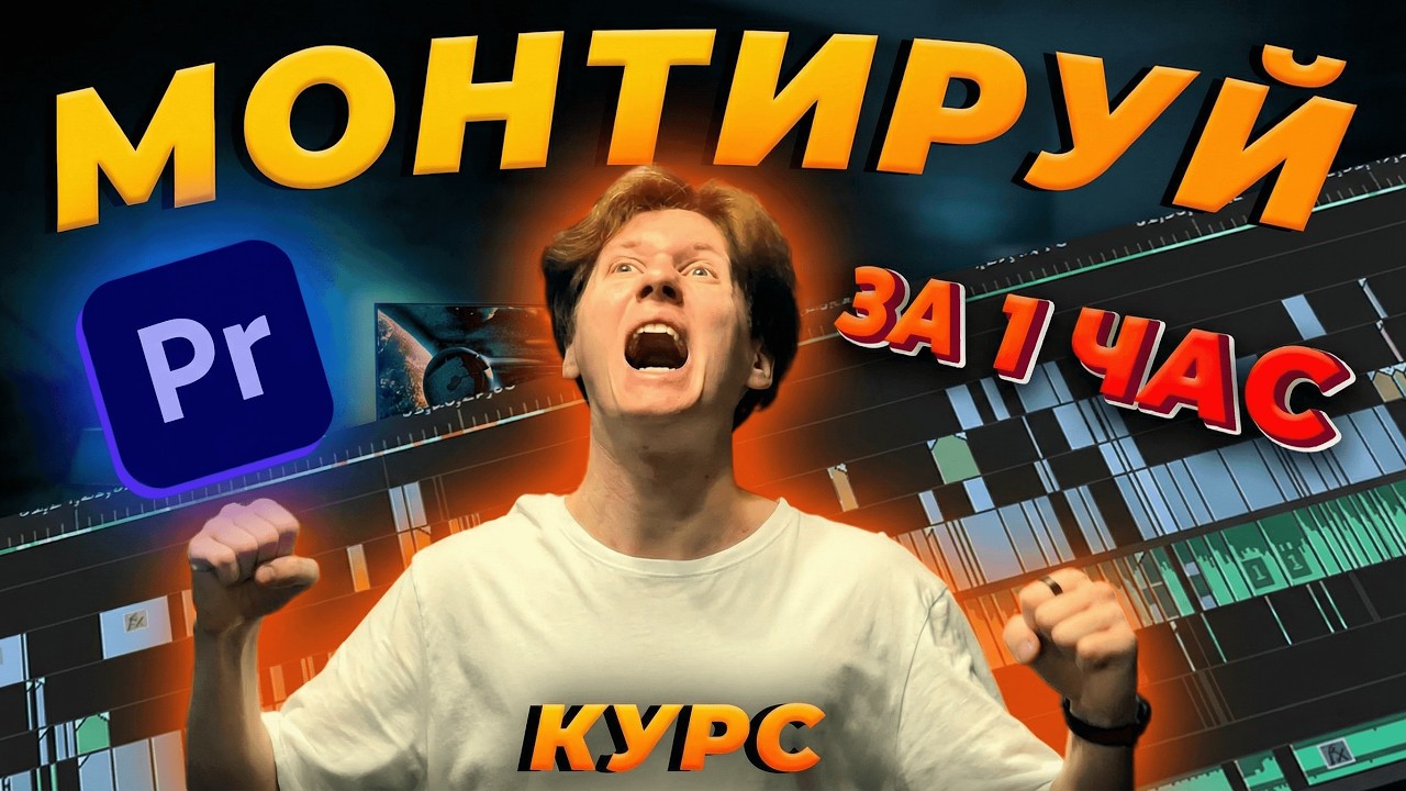 Как монтировать видео в Premiere Pro с НУЛЯ | КУРС по премьер про
