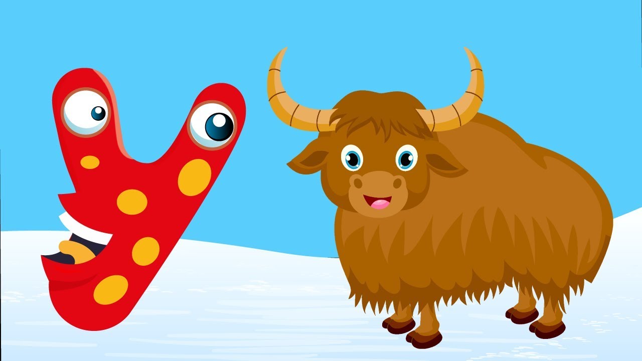 ABC Phonics with Animals | YAK | Letter Y