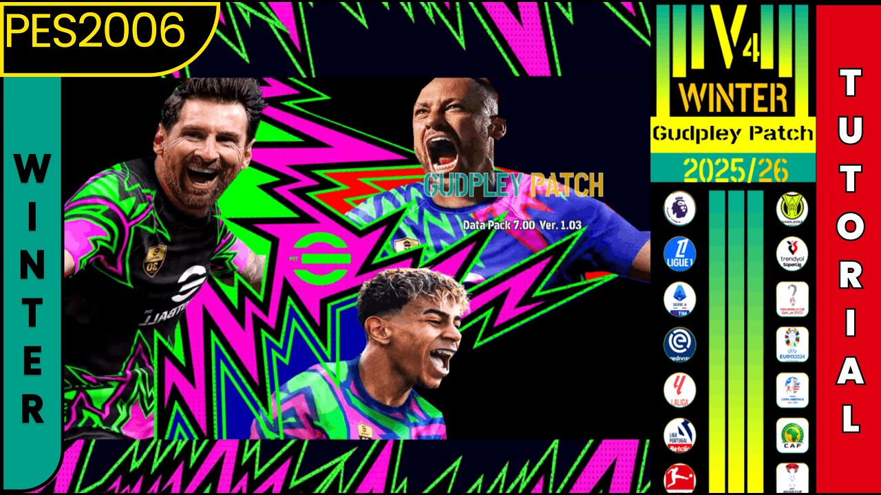 PES 6 - Gudpley Patch Season 2026 | Winter Trasnfer (PC) | TUTORIAL