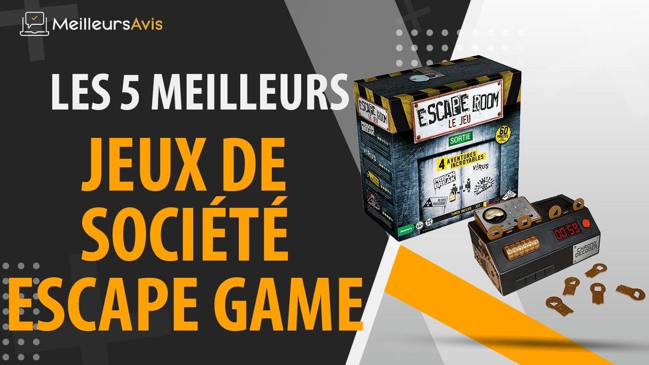 ⭐️ MEILLEURS JEUX DE SOCI&Eacute;T&Eacute; ESCAPE GAME - Avis & Guide d'achat (Comparatif 2021)