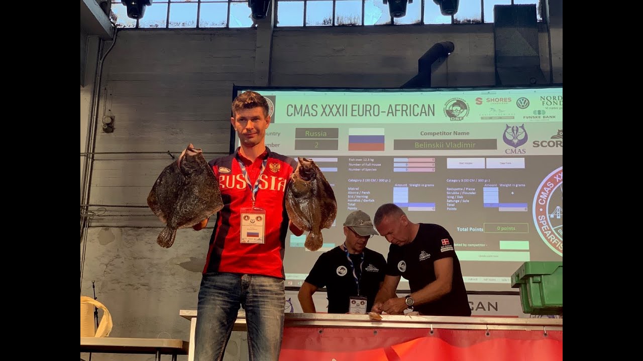 XXXII Euro-African spearfishing Championship, Svendborg, Denmark 2019. Чемпионат Европы ПО