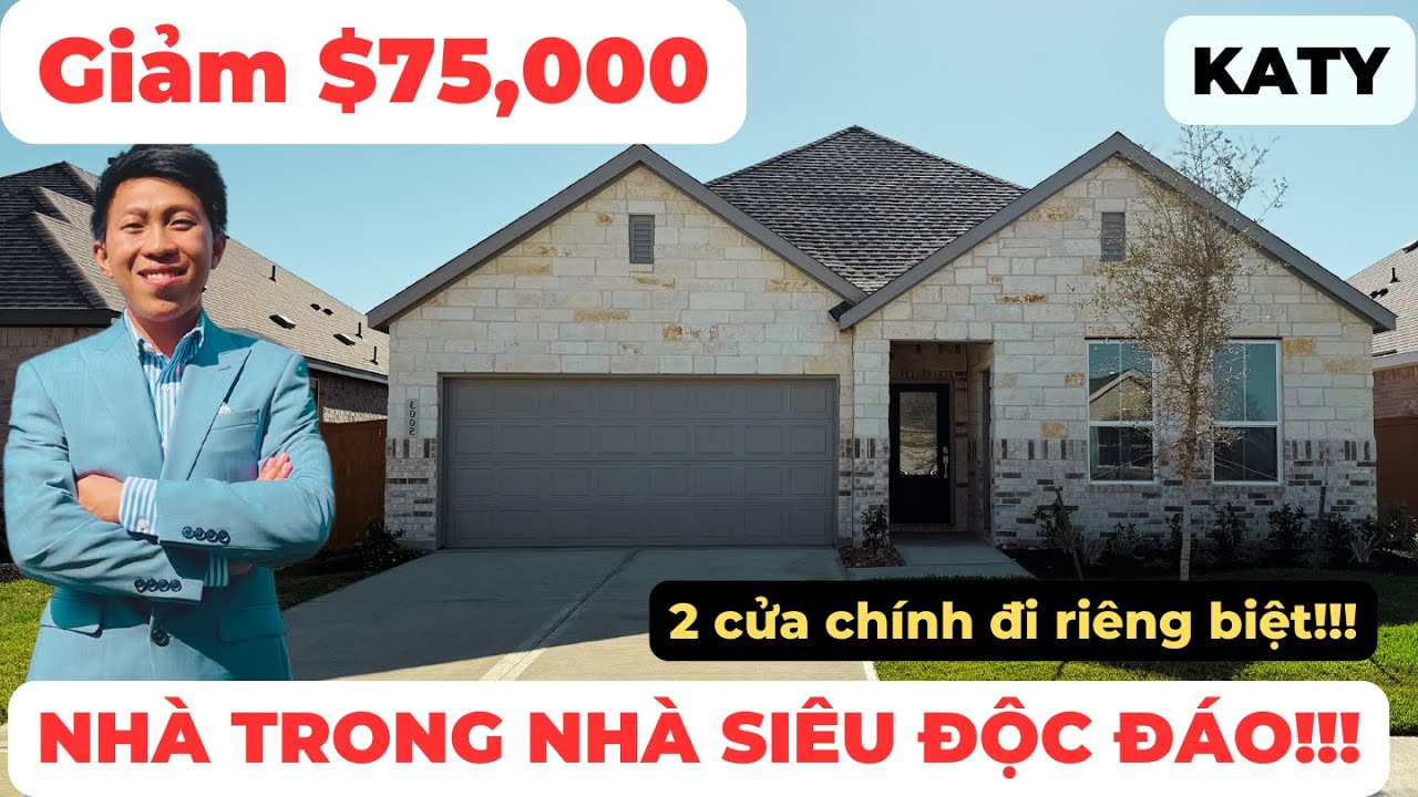 #252 KATY - CĂN NHÀ 2 THẾ HỆ Ở CHUNG CÓ CỬA CHÍNH RIÊNG BIỆT!!!!