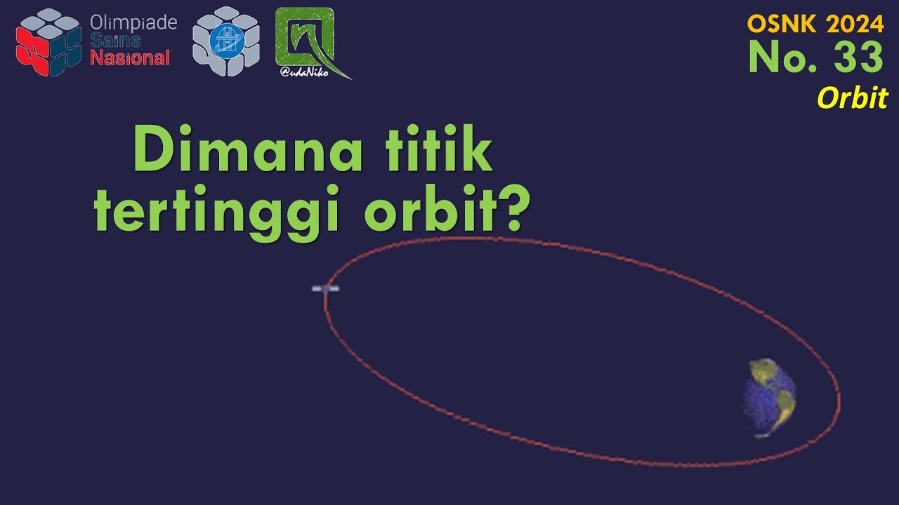 Pembahasan OSNK Astronomi 2024, no. 33 - Orbit Elips