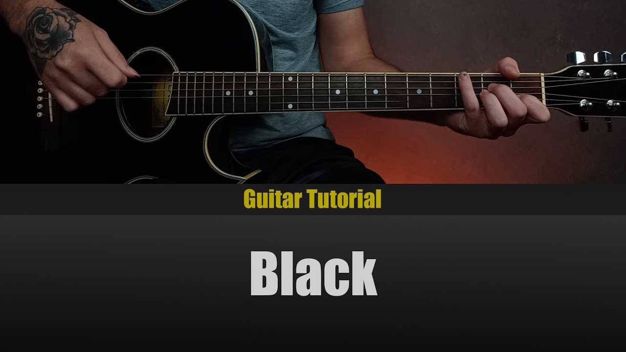 Pearl Jam - Black | Easy Guitar Lesson Tutorial with Chords/Tabs and Lyrics