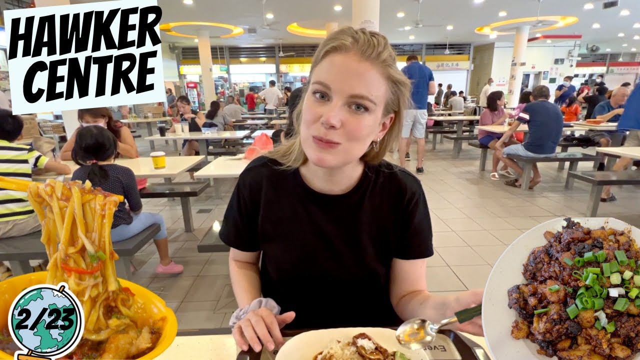 Trying Singapore Street Food Hawker Centre - Tiong Bahru Market 🇸🇬