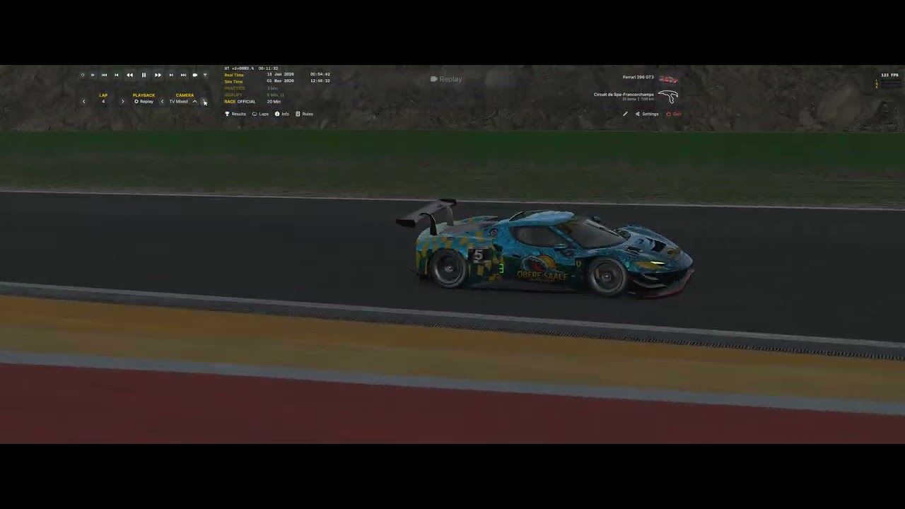 iRacing ( Online ) SPA von Platz 7 auf 3...
