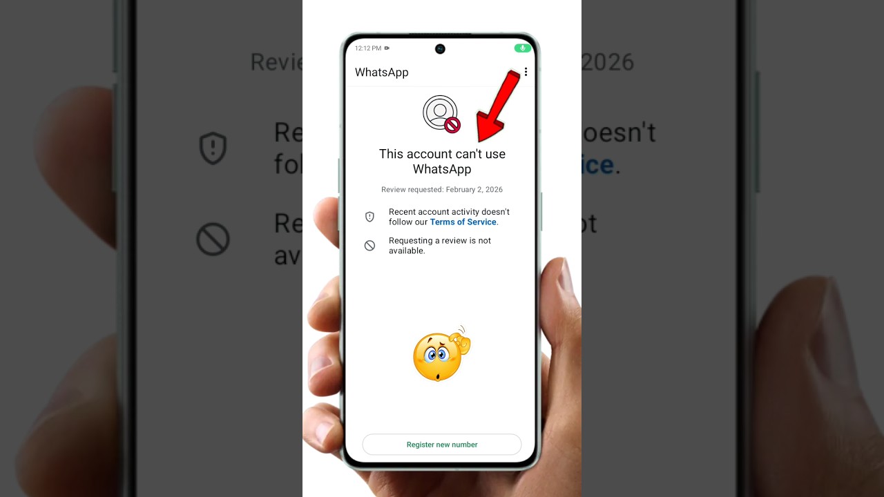 This account can't use WhatsApp | New Ban Problem Solution 2026 | #shorts #youtubeshorts