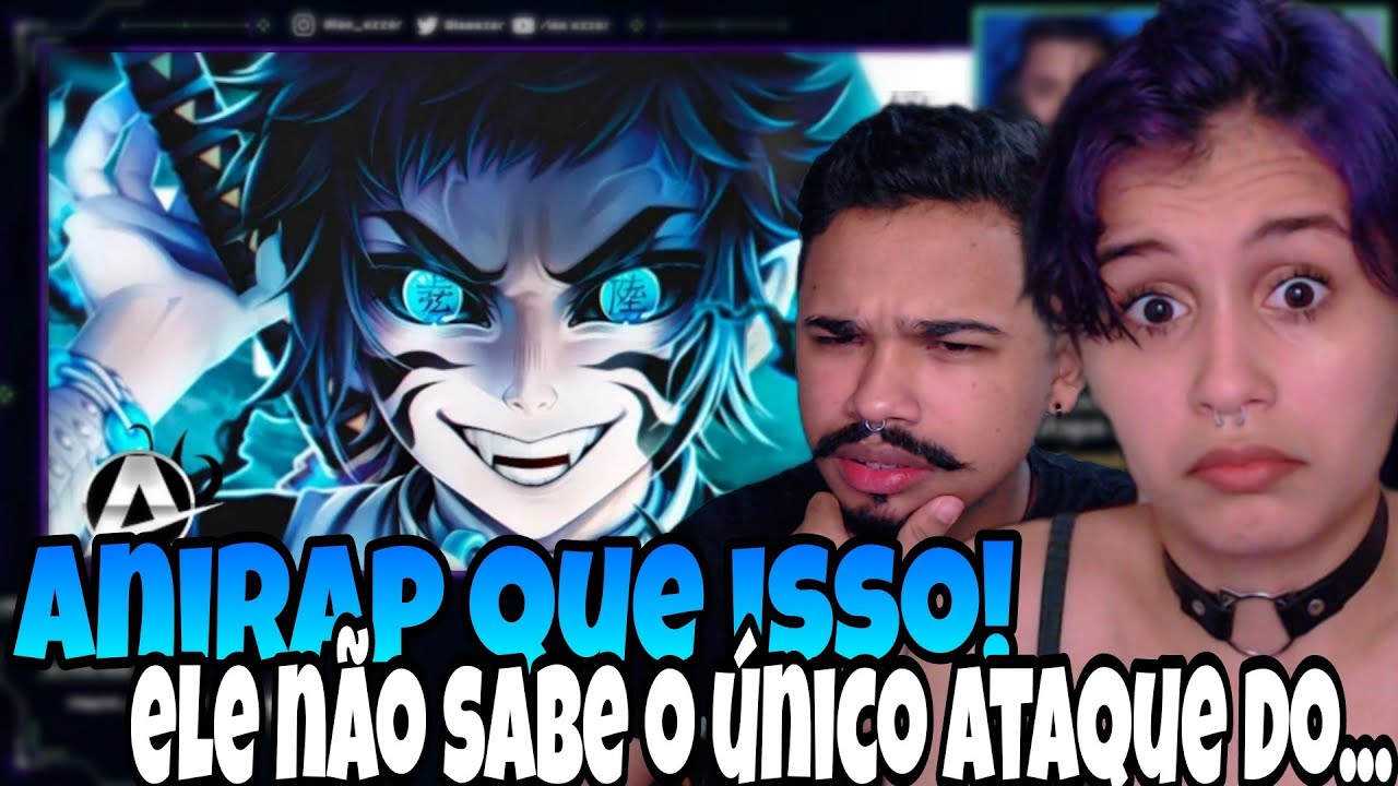 REACT  Kaigaku | Raio Negro | AniRap (Prod. Try) REACT COM A NAMORADA