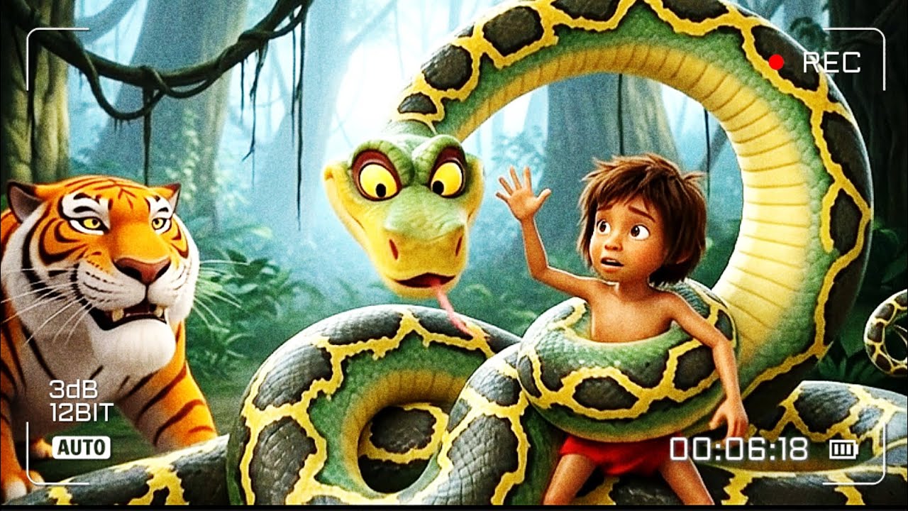 Mowgli Mesmerized by Kaa – The Jungle Sleeps in a Hypnotic Trance