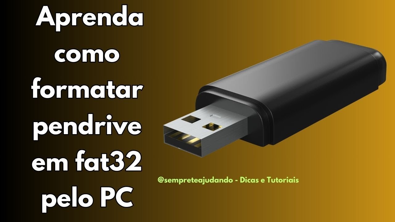 Como formatar pendrive em fat32 pelo pc