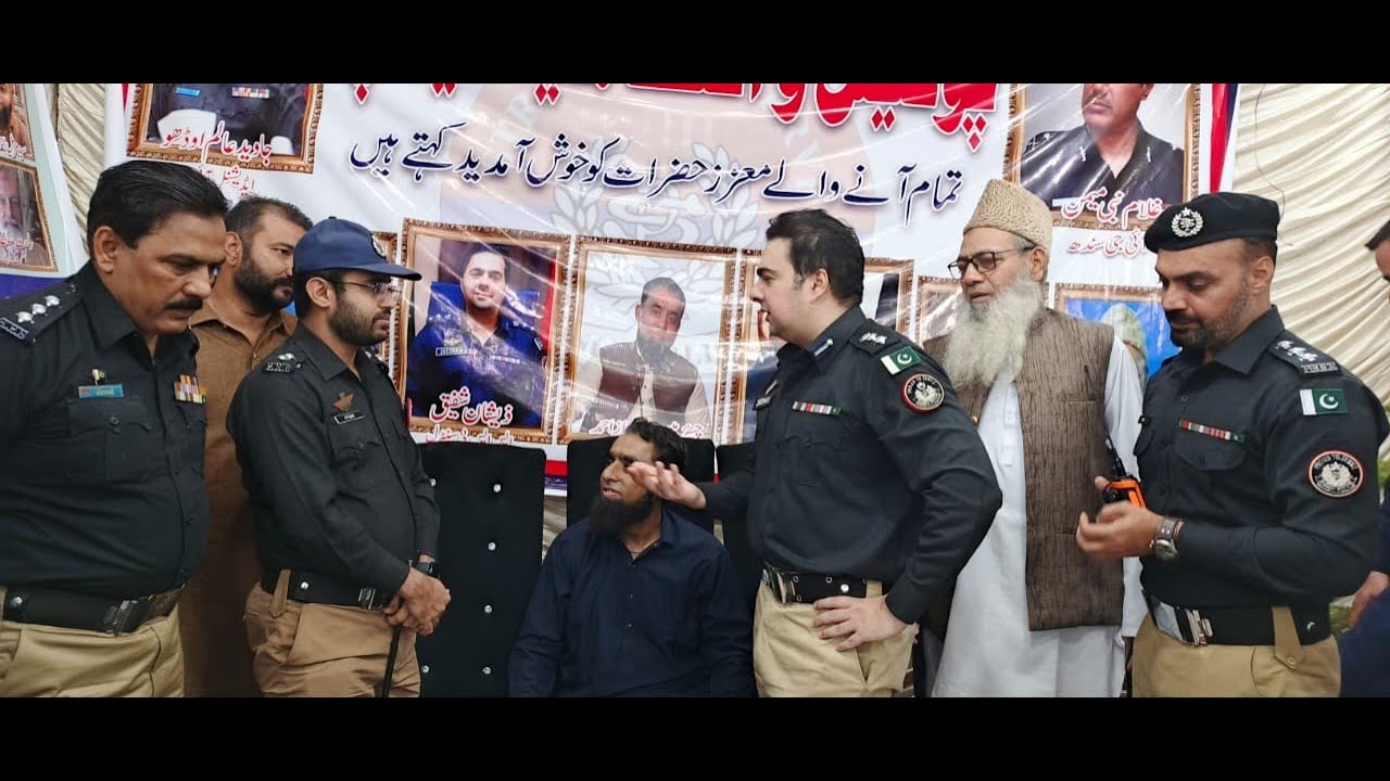 SSP District Central Zeeshan Shafiq Siddiqui visits the Camp set 