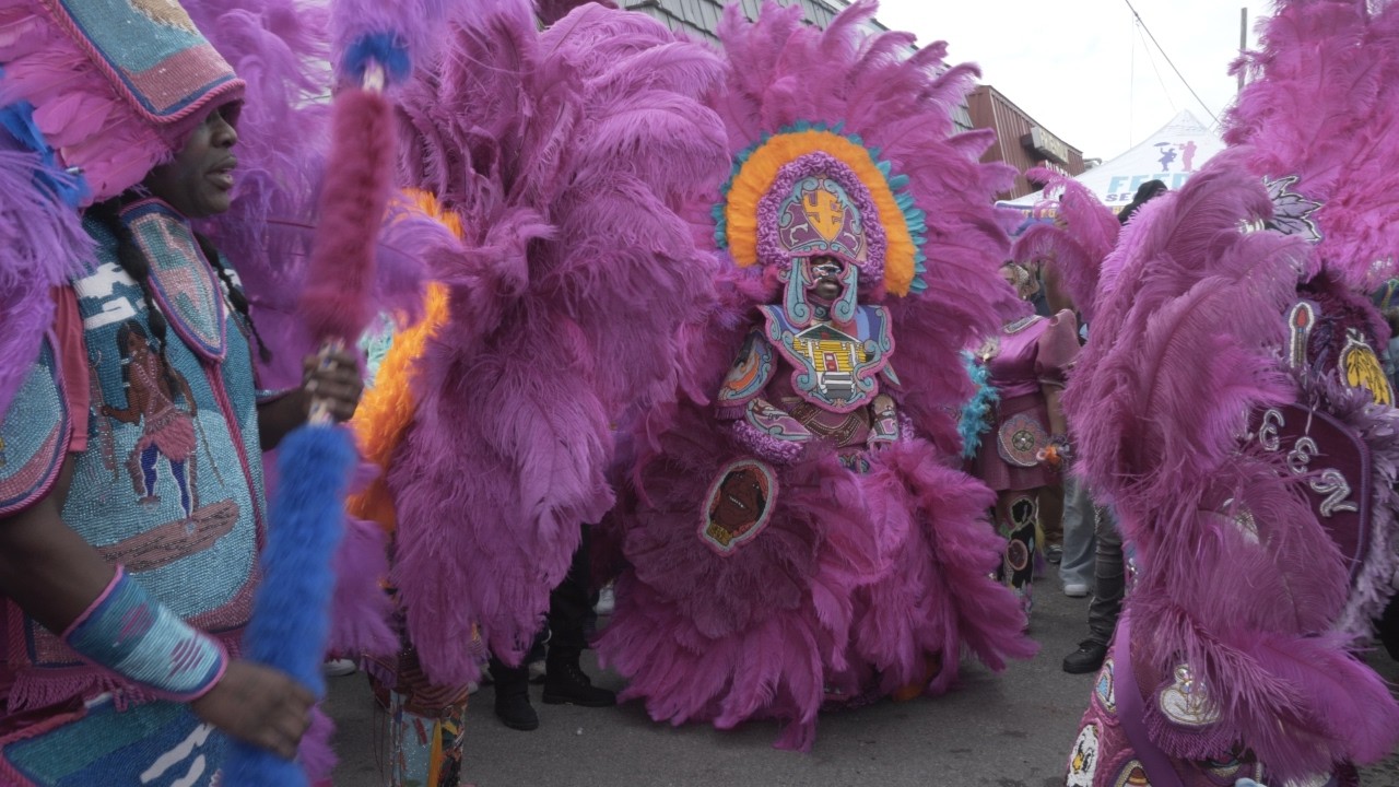 New Orleans Black Masking Injuns Mardi Gras Day 2026 | Big Queen Taj & Big Chief Juan Pardo LIVE 